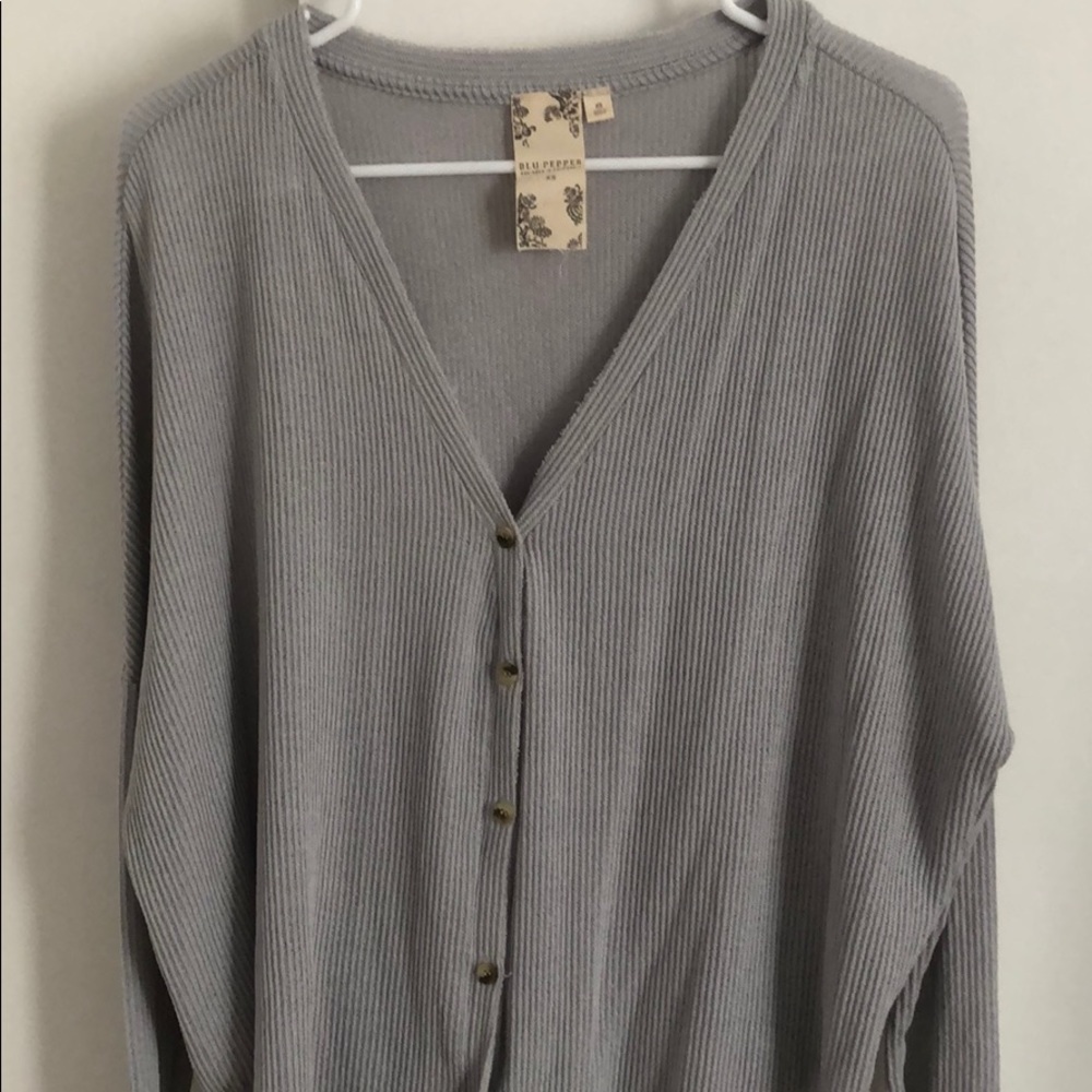 Blue/Grey Cardigan